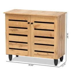 Gisela Wood 2 Door Cabinet Oak Brown/Black - Baxton Studio 15 Gisela Wood 2 Door Cabinet Oak Brown/Black - Baxton Studio -Baxton Studio Shop GUEST af8f8c89 dccd 4bfe 8069 1ec584f443e9