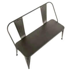Oregon Industrial Metal Dining Entryway Bench- LumiSource -Baxton Studio Shop GUEST af9fd043 0dc5 4b88 9e96 07dabcc1fd83