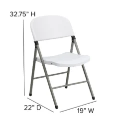 Emma And Oliver 2 Pack Commercial White Plastic Event Party Rental Folding Chair -Baxton Studio Shop GUEST aff5e1bf a551 49c6 9294 1947ffa3963f