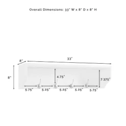 4pc Harper Entryway Set With Bench, Shelf And 2 Hall Trees - Crosley -Baxton Studio Shop GUEST b07f4e4a f501 46b9 838a 55485fe60aba