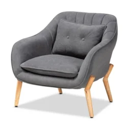 Valentina Velvet Natural Wood Armchair - Baxton Studio -Baxton Studio Shop GUEST b0c509a6 5cf4 4fca b75a bf1159a2a1f5