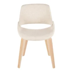 LumiSource Set Of 2 Fabrico Dining Chairs Natural/Cream : Upholstered, Wood Frame, Foam Filled, Contemporary Style 11 LumiSource Set Of 2 Fabrico Dining Chairs Natural/Cream : Upholstered, Wood Frame, Foam Filled, Contemporary Style -Baxton Studio Shop GUEST b0e4492c 9f29 4a26 8f29 eee949f17c2b