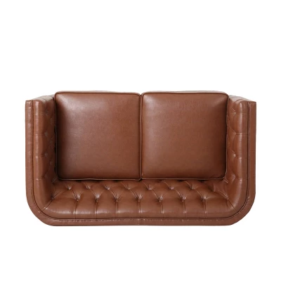 Holasek Contemporary Upholstered Tufted Loveseat - Christopher Knight Home 4 Holasek Contemporary Upholstered Tufted Loveseat - Christopher Knight Home - Image 4