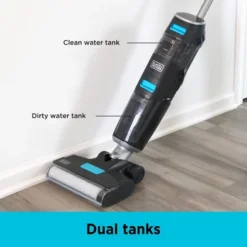Black & Decker Black + Decker Multi-Surface Cordless Wet And Dry Vacuum + Wash Duo With Accessories And HEPA Filter Black: Rechargeable, Bagless, Lithium Ion Battery -Baxton Studio Shop GUEST b192a4a5 d71e 4c73 ad1a 77f1d8e8df2b