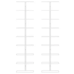 VidaXL Wall Mounted Wine Rack For 9 Bottles In White Iron - Stylish And Durable Beverage Storage Solution For Modern Kitchen, Pantry, Or Bar -Baxton Studio Shop GUEST b1afd81c ea52 45fb 8338 bc2c35cd5fa6