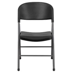 Emma And Oliver 6 Pack 330 Lb. Capacity Black Plastic Folding Chair - Charcoal Frame - Event Chair -Baxton Studio Shop GUEST b1c6b2d7 3674 4ae1 ae06 9766207e8848