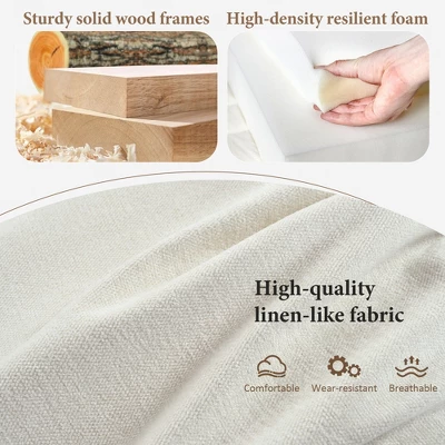 Modular Sofa With 2 Storage Ottomans, U-shaped Sofa Couch, Freely Transformable, Beige/Gray/Blue-ModernLuxe 3 Modular Sofa With 2 Storage Ottomans, U-shaped Sofa Couch, Freely Transformable, Beige/Gray/Blue-ModernLuxe - Image 3