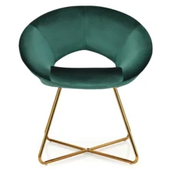 Costway Set Of 2 Accent Velvet Chairs Dining Chairs Arm Chair W/Golden Legs 14 Costway Set Of 2 Accent Velvet Chairs Dining Chairs Arm Chair W/Golden Legs -Baxton Studio Shop GUEST b1f76711 b66b 4e85 80b5 ff32d9c124eb