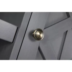 54" Farmhouse Two-Tone TV Stand For TVs Up To 65" Gray - Home Essentials -Baxton Studio Shop GUEST b20cdf05 c33e 472e a67f 1eb951050f2e