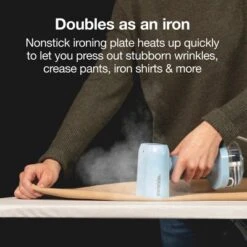 Proctor Silex Compact 2 In 1 Steamer/Iron: Handheld Garment Steamer For Clothes, 1200W, 7 Min Steam, 120ml Tank, Blue -Baxton Studio Shop GUEST b21c8c89 73a8 492a 8bc3 2d208518fd41