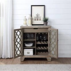 Highrise Wine Cabinet Light Brown - Treasure Trove Accents -Baxton Studio Shop GUEST b231deb2 454f 4f06 8139 bee43c130fb1