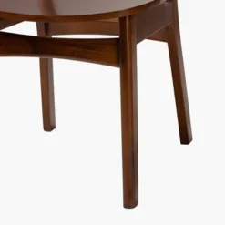Baxton Studio 2pc Hesper Wood And Rattan Dining Chair Set Walnut Brown/Light Brown: Mid-Century, Crescent Backrest, Angled Legs -Baxton Studio Shop GUEST b24fa234 40c1 47d2 8d0b 56e1b3227ec1