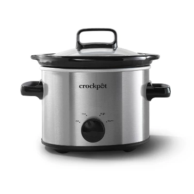 Crock-Pot 2qt Manual Slow Cooker - Stainless Steel: 3 Settings, Reheat & Warmer, Stay-Cool Handles, Dishwasher-Safe Parts 4 Crock-Pot 2qt Manual Slow Cooker - Stainless Steel: 3 Settings, Reheat & Warmer, Stay-Cool Handles, Dishwasher-Safe Parts - Image 4