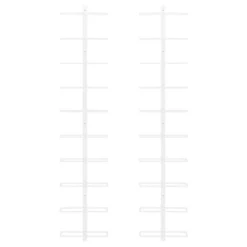 VidaXL Wall-Mounted Metal Wine Rack - White, With Capacity For 10 Wine Bottles, Modern Design For Kitchen, Pantry, And Bar Spaces -Baxton Studio Shop GUEST b2c79be2 d981 4099 b186 38bcecce8cae