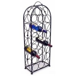 Sorbus 23 Bottle Metal Wine Rack (Black) -Baxton Studio Shop GUEST b2fe38eb 9645 46ad 95c1 f6625ac043f5