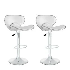 Set Of 2 Adjustable Curved Form Fitting Leatherette Barstool - Corliving -Baxton Studio Shop GUEST b36ac966 cb20 4fed 9409 4a8738827891