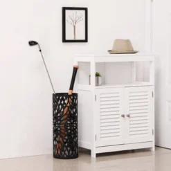 SONGMICS Umbrella Stand, Umbrella Holder, Steel Round Umbrella Rack Organizer Freestanding, For Canes Walking Sticks, Black 11 SONGMICS Umbrella Stand, Umbrella Holder, Steel Round Umbrella Rack Organizer Freestanding, For Canes Walking Sticks, Black -Baxton Studio Shop GUEST b3acc8fa dc73 4e7a 9494 56f74ab8be7e