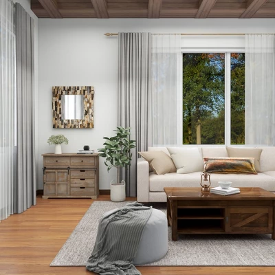 Farmhouse 5 Drawer Cabinet Brown - Olivia & May 10 Farmhouse 5 Drawer Cabinet Brown - Olivia & May - Image 10