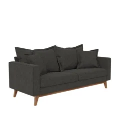 Maryan Pillowback Wood Stretcher Sofa Gray Linen - Room & Joy 12 Maryan Pillowback Wood Stretcher Sofa Gray Linen - Room & Joy -Baxton Studio Shop GUEST b3f23be1 a61b 4b2a a756 4c503ea257bd