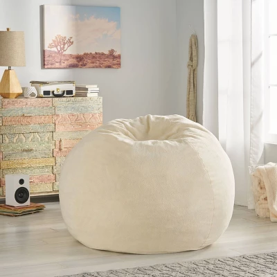 5' Newalla Modern Shearling Bean Bag - Christopher Knight Home 1 5' Newalla Modern Shearling Bean Bag - Christopher Knight Home