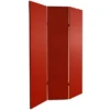 6" Double Sided Canvas Room Divider - Oriental Furniture