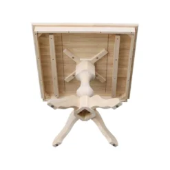 29.9" Dining Tables Sparks Square Top Pedestal Unfinished - International Concepts -Baxton Studio Shop GUEST b4be9ded 197a 4d77 8028 92f75319453b