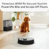 BObsweep UltraVision Self-Empty Robotic Vacuum And Mop Carpet Cleaner Stainless Steel With Brushed Finish PET24-7-913: Rechargeable, Cordless