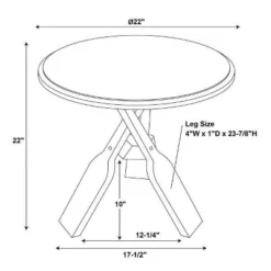 Percy Side Table - Powell Company -Baxton Studio Shop GUEST b5163aa7 c1f7 46f8 8af7 872ad9347af9