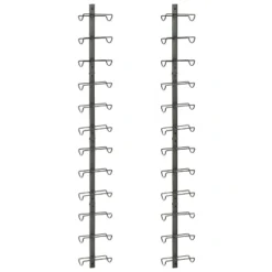 Itopfox 2 Pack Wall Mounted Wine Rack For 24 Bottles, Detachable Wine Storage Organizer Display Holder For Kitchen, Dining Room, Bar, Wine Cellar -Baxton Studio Shop GUEST b55c1ded 187f 4537 80f0 f0fd0a6d2438