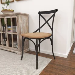 Set Of 2 Farmhouse Iron Dining Chair - Olivia & May -Baxton Studio Shop GUEST b57bfb7d 1845 4cce ae2e 8571fa1808eb
