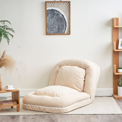 NicBex Folding Lazy Floor Sofa Convertible Sofa Bed Backrest Adjustable In 18 Positions Comes With 2 Soft Pillows 2 NicBex Folding Lazy Floor Sofa Convertible Sofa Bed Backrest Adjustable In 18 Positions Comes With 2 Soft Pillows - Image 2