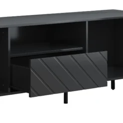 TV Stand For TVs Up To 70" With Adjustable Shelves, 1 Drawer And Open Shelves - ModernLuxe -Baxton Studio Shop GUEST b6039e4d c361 4f13 8010 0ea1aa04c15a