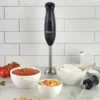 KitchenSmith By Bella Immersion Blender - Black: 250W Handheld Mixer, 2 Speeds, Whips & Purees, Plastic, 2-Year Warranty