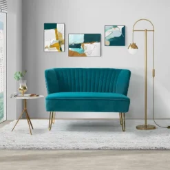 Ainhoa 45" Contemporary Solid And Manufactured Wooden Frame Loveseat | ARTFUL LIVING DESIGN 38 Ainhoa 45" Contemporary Solid And Manufactured Wooden Frame Loveseat | ARTFUL LIVING DESIGN -Baxton Studio Shop GUEST b61d908f b926 427c a8de 9253f706a05c