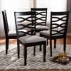 4pc Lanier Finished Wood Dining Chairs - Baxton Studio