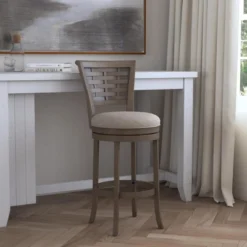 Thredson Swivel Height Barstool Light Antiqued Gray Wash - Hillsdale Furniture -Baxton Studio Shop GUEST b6c494f8 76e7 4343 92e1 ded5b3037905