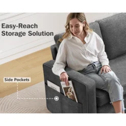 Dyonery 81" Sleeper Sofa Bed With Pull Out Bed, L Shaped Couch Sectional Sleeper Sofa, Pull Out Couch With Reversible Storage Chaise -Baxton Studio Shop GUEST b7018ce6 b6fd 4dbb 88e3 fb6f699050dd