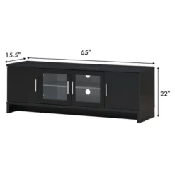 Costway TV Stand Media Entertainment Center For TV's Up To 70'' W/ Storage Cabinet
