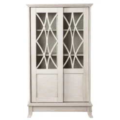 Poyau Sliding Door Cabinet White - Aiden Lane -Baxton Studio Shop GUEST b7aa068c eb6a 4aa5 94cd 37f7ce4cb4d0