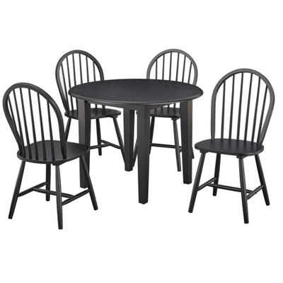 5pc Chadwick Drop Leaf Dining Set With 4 Windsor Chairs - Buylateral 8 5pc Chadwick Drop Leaf Dining Set With 4 Windsor Chairs - Buylateral - Image 8
