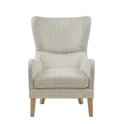 Aria Swoop Upholstered Wing Chair -Baxton Studio Shop GUEST b7eb7217 87bd 448e 835e 43c85b9a4c97