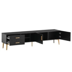 Modern TV Stand For TVs Up To 77'' With 5 Champagne Legs-ModernLuxe -Baxton Studio Shop GUEST b818f721 f091 453c 9e56 9f2024dadeca