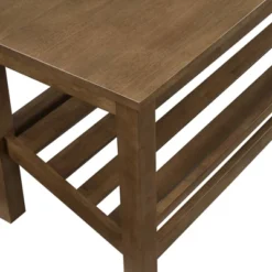 Modern Farmhouse Solid Wood Shoe Storage Entry Bench Rustic Oak - Saracina Home -Baxton Studio Shop GUEST b84a2b58 e97d 4284 89ba 4001f3bc71a7