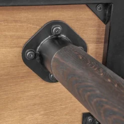 Coco Dining Table Rustic Oak/Brown - Armen Living -Baxton Studio Shop GUEST b86a6972 b9a6 4b4a b9eb f59ad3c99afb