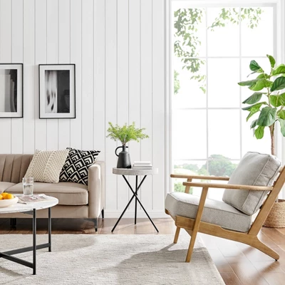 17.6" Round 3 Legged Industrial Style Side Table Cement - Danya B. 9 17.6" Round 3 Legged Industrial Style Side Table Cement - Danya B. - Image 9