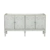 Lindos 4 Door Credenza White - Treasure Trove Accents