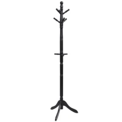 Costway Coat Rack Wooden Hall Tree 2 Adjustable Height W/ 9 Hooks WalnutBlack Grey 20 Costway Coat Rack Wooden Hall Tree 2 Adjustable Height W/ 9 Hooks WalnutBlack Grey -Baxton Studio Shop GUEST b88f2379 6a5f 4b0e 9858 424577fe8f5d