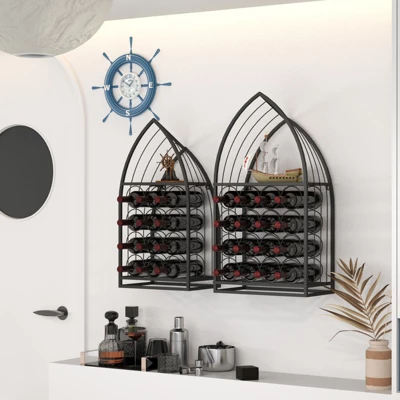 SEVOBAL Racks Freestanding Sailboat Shaped Display Maximize Storage Sturdy Frame Freestanding Rack Rack For Rooms, Black, 37.4"*11.03"*11.03" 1 SEVOBAL Racks Freestanding Sailboat Shaped Display Maximize Storage Sturdy Frame Freestanding Rack Rack For Rooms, Black, 37.4"*11.03"*11.03"