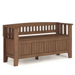 Normandy Solid Wood Entryway Storage Bench - Wyndenhall -Baxton Studio Shop GUEST b8945d23 78b5 4794 b2e4 09d3f0b5bd1b