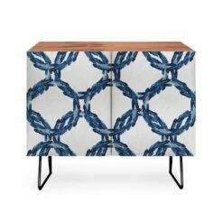 Morgan Kendall Feather Wreaths Walnut Credenza - Deny Designs -Baxton Studio Shop GUEST b93434e1 7c2b 4d09 aa9a aaff7932aed0